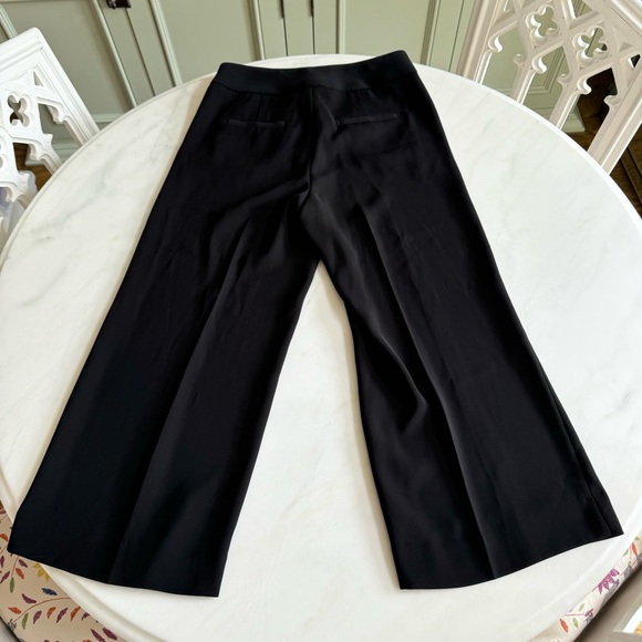 Banana Republic Slim Wide-leg Cropped Pant Black Sz 2 - Picture 8 of 10
